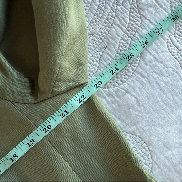 Loft - Petite Relaxed Fluid Blazer - Olive Green - Picture 12 of 13